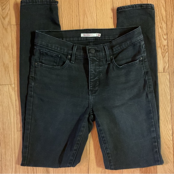Levi's Denim - 4 for $25 - Levi’s 311 Shaping Skinny - Faded Black - W26 L30 Denim